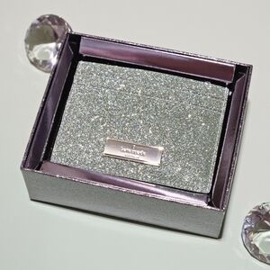 Kate Spade Seawater Boxed Slim Kenzie Glitter Card Holder Card Case Wallet Gifts